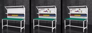 Banc de travail industriel en aluminium OEM avec moteur pour la réparation électronique et la réparation de téléphones - Product Image 4