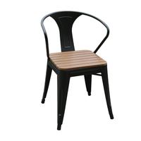 Ensemble de table et de chaises d'extérieur en bois plastique imperméable et anticorrosion, design moderne, plage, café, salon de thé, loisirs
