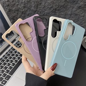 Étui de téléphone magnétique de luxe pour Samsung S26 S25 Ultra S24 Plus S22 S21 <span class=keywords><strong>S20</strong></span> A37 <span class=keywords><strong>Coque</strong></span> en <span class=keywords><strong>silicone</strong></span> souple antichoc couleur bonbon brillante - Product Image 1