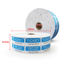 Billets de tombola personnalisables avec logo, rouleau de billets de loterie double, billets de tombola sur mesure pour événements, supermarchés, récompenses