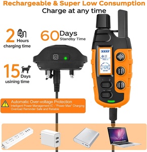 छोटे मध्यम बड़े कुत्तों के लिए 3300फीट कुत्ते प्रशिक्षण कॉलर, बीप मजबूत कंपन के साथ पिक्स7 - Product Image 6