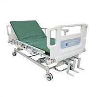 Letto Medico Economico a 3 Manovelle in Plastica ABS per Assistenza Domiciliare e Ospedaliera