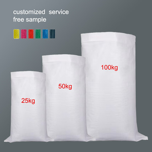 Sacchi in Polipropilene Tessuto da 25kg, 50kg, 100kg per Imballaggio di Riso, Cereali, Mais, Grano, Zucchero, Mangimi, Sabbia, Fertilizzanti - Product Image 1