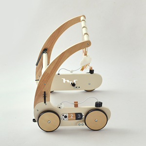 OEM nuova vendita calda pieghevole multifunzionale per camminare Fitness Stand in legno chiaro <span class=keywords><strong>passeggino</strong></span> per bambini per bambini che camminano bene Set per bambini - Product Image 6