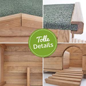 <span class=keywords><strong>Maison</strong></span> de <span class=keywords><strong>hérisson</strong></span> à l'épreuve de l'hiver avec sol et toit résistant aux intempéries, parfaite pour l'hibernation et comme <span class=keywords><strong>maison</strong></span> de nidification pour <span class=keywords><strong>la</strong></span> famille des hérissons - Product Image 4