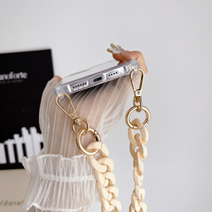 Thời trang đầy màu sắc Acrylic chian cho điện thoại di động dây đeo 120cm dài Crossbody tùy chỉnh có thể tháo rời dây buộc cho <span class=keywords><strong>iPhone</strong></span> 16 15 Pro Max - Product Image 4