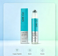Serum Penumbuh dan Perawatan Rambut Roll-on Khusus Pabrik, Perawatan Kulit Kepala GHK-CU, Pencegah Kerontokan Rambut, Roller Pijat pada Serum Penumbuh Rambut