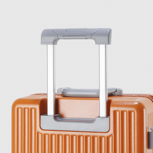 <span class=keywords><strong>Valise</strong></span> de cabine à texture PC avec cadre en aluminium, ouverture frontale, serrure TSA + roues silencieuses, approuvée par les compagnies aériennes - Product Image 4