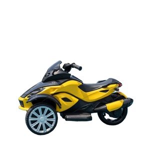 Motocicleta Eléctrica Infantil de Playa, Juguete de Plástico de 3 Ruedas, Diseño de Motocross, Luces Musicales, Control Remoto, Autoconducción - Product Image 6