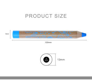 Dratec FSC Certified 3 In1 Woody Wax Crayons 6 Colors Set Dry Wooden Highlighters for Painting Drawing - Product Image 3