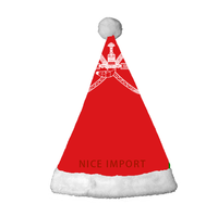 Meistverkaufte Nepal-Flagge Weihnachtsmützen Komfortable Plüsch-Weihnachtsmützen für Erwachsene Neujahrs-Festliche Party-Kopfbedeckung