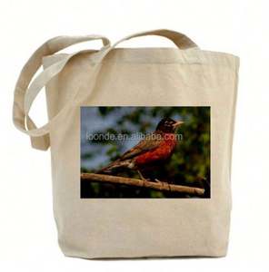 Bolsas de Compra de Lona de Algodón Desechables y Reutilizables con Logotipo Personalizado y Opción de Perforación con Patrón de Rayas para Empaque - Product Image 5