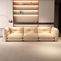 Canapé modulaire en tissu en forme de L, design minimaliste italien, avec dossier haut, pour salon