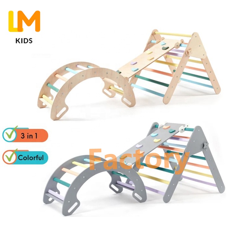LM KIDS Piklers Треугольник Складной треугольник Крытый лазанья рама pickler арка для малышей Крытая игровая площадка piklers
