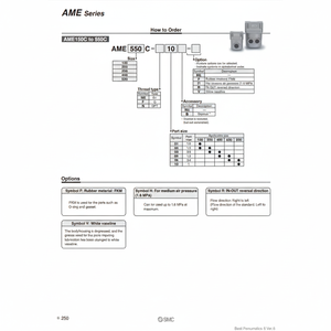 ตัวกรองอากาศ AME250C-02B-H โดย SMC pneumatics - Product Image 1