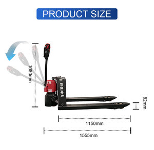 Chariot élévateur électrique ZHONGLI EP F3E PRO avec petit rayon de braquage, 1,5T 2T, chariots élévateurs Li-Ion à fourches étroites et larges pour la manutention en entrepôt - Product Image 3