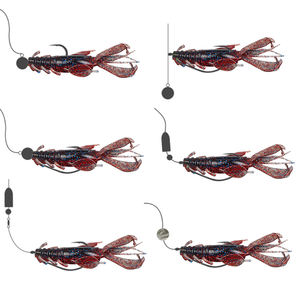 Señuelo de Pesca de Camarón Suave con Barba de 10cm 10g, Señuelo de Langostino de Plástico Blando, Gusanos Biónicos de Cangrejo de Río, Carnada de Plástico Blando Estilo Ned para Pesca - Product Image 3