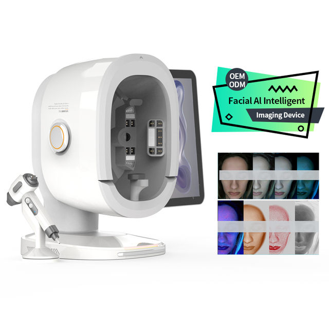 K33 Skin Analyzer Skin Analyzer Machine New 15.6 Inch AI-Powered 3D Facial Skin Analyzer 8 Spectral Modes 17 Detection Functions