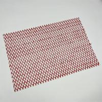 Sets de table rectangulaires en maille tissée zigzag rouge et noir, résistants à la chaleur, antidérapants, lavables, pour la décoration de la table à manger, de la cuisine et de la maison