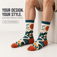 Chaussettes numériques 360 personnalisées OEM pour adultes, en polyester/nylon/coton/bambou/laine, résistantes aux déchirures, à séchage rapide, respirantes et sans coutures