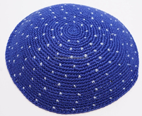 Fábrica de punto personalizado Kippah, ganchillo Kippa judío, Yarmulka, Kipot, Judaica Kipa, cabeza que cubre Kippot, Skullcap, boda Kipah