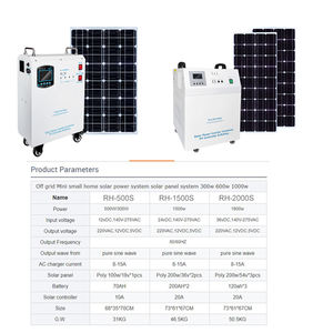 冷蔵庫用<span class=keywords><strong>2kw</strong></span>太陽光発電システムコンピューターテレビファンとLED付き家庭用ミニソーラー照明システム用ライト - Product Image 6