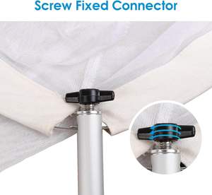 Filet de capture en maille polyester écologique avec poignée zippée détachable et tube en aluminium pour attraper les petits animaux, les papillons, les libellules et les poissons - Product Image 6