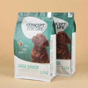 Bolsas de Plástico Biodegradables Personalizadas con Fondo Plano para Envasado de Alimentos Secos para Mascotas, Bolsas de Pie para Alimentos para Perros de 15 kg y 20 kg para Mascotas Grandes y Pequeñas - Product Image 4