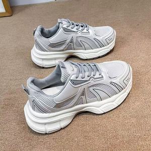 Nuevo Estilo 2026: Mocasines Deportivos Casuales de Mujer con Suela Gruesa de Malla, Cómodos, de Tacón Alto y Ligeros - Product Image 2