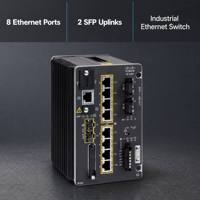 IE-3300-8T2S-E Catalyst IE3300 Rugged Series Industrial Ethernet Switch dengan 8 Port Gigabit Ethernet dan 2 Uplink Gigabit SFP