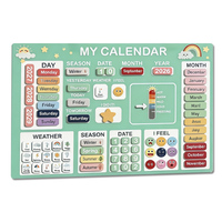 Tableau Cognitif Montessori des Saisons et des Dates, Calendrier Magnétique d'Éveil Précoce pour Enfants