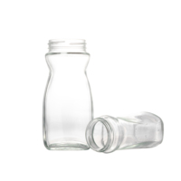 Emballage en verre de stockage des aliments pot de dessert à biscuits en verre vide transparent 200ml 400ml 800ml 1000ml avec couvercle