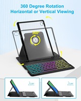 Étui de protection pour Redmi Pad 2, pour Redmi SE avec clavier, acrylique, rotation à 360 degrés, Pro 12,1 pouces