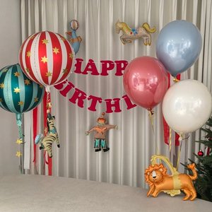 Globos <span class=keywords><strong>de</strong></span> Animales <span class=keywords><strong>de</strong></span> Circo Miniatura, León, Cebra, León Marino, Payaso, Globos <span class=keywords><strong>de</strong></span> Papel <span class=keywords><strong>de</strong></span> Aluminio para Decoración <span class=keywords><strong>de</strong></span> Fiestas <span class=keywords><strong>de</strong></span> <span class=keywords><strong>Cumpleaños</strong></span> - Product Image 3