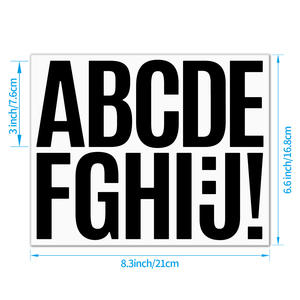 Autocollants <span class=keywords><strong>lettres</strong></span> et chiffres autocollants de 3 pouces, grande taille, <span class=keywords><strong>lettres</strong></span> anglaises, vinyle imperméable, pour boîte <span class=keywords><strong>aux</strong></span> <span class=keywords><strong>lettres</strong></span> - Product Image 3
