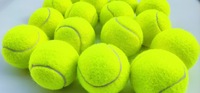 Balles de tennis d'entraînement pour débutants, haute élasticité, durables, en fibres synthétiques de laine, noyau en caoutchouc, rebond optimal
