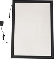 Bingkai Poster Film LED Backlit yang Dipasang di Dinding, Kotak Lampu Gambar Seni, Bingkai Display Iklan Lightbox untuk Dinding Home Theater
