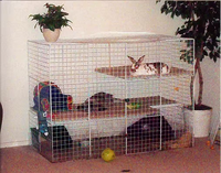 Clôture de rangement en fil métallique robuste à 16 panneaux, bricolage pour petit animal de compagnie, portable, lapin, cochon d'inde, chiot, jeu de cour, vente en gros