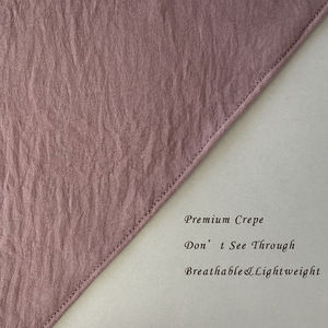 Khimar avec Cape Jazz crêpe Niqab cordes léger respirant femmes musulman dubaï robe islamique vêtements Long Hijab voile - Product Image 4