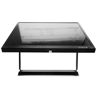 Moniteur CCTV extérieur étanche 10,4 pouces TFT LCD en métal noir, écran tactile capacitif, résolution 4:3 1024x768, 450 cd/m