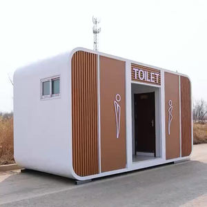 Cabina <span class=keywords><strong>de</strong></span> Baño Moderna y Ecológica con Marco <span class=keywords><strong>de</strong></span> Aluminio para Villa, para Exteriores, Hogar, Trabajo, Hotel, Almacén, Sala <span class=keywords><strong>de</strong></span> Estar, Dormitorio, Baño - Product Image 1