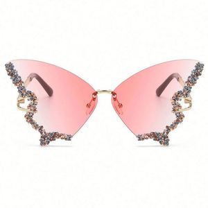 Gafas de Sol Unisex con Marco Grande de Metal y Diamantes, Diseño Retro, Lentes de PC de Alta Calidad con Protección UV, Novedad 2024 - Product Image 1