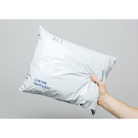 Sacs en plastique de conception de Logo imprimé personnalisé pour vêtements t-shirt sacs en plastique imperméables sacs en plastique noirs