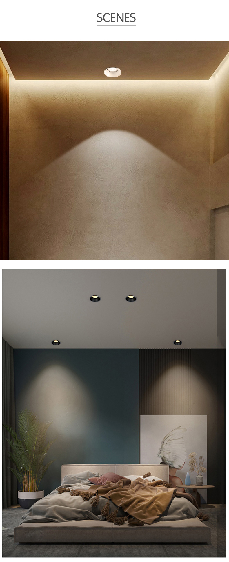 Recessed Downlights Ceiling Light Adjustable GU10/MR16 Aluminium