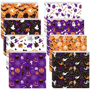 Revêtements de paniers étanches à l'huile anti-graisse personnalisés Feuilles de papier ciré pour Halloween pour aliments