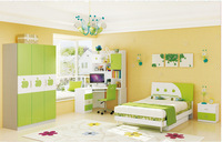 Juego de dormitorio infantil para niñas y niños, 5 piezas, fabricante moderno de muebles de dormitorio para niños