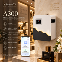 Diffuseur d'arômes sans eau A300 commercial 500 ml, machine à parfum intelligente murale avec écran LCD TFT pour hôtel et bureau