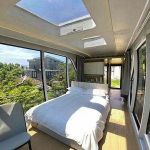 Cabane de campagne, paysage aquatique, paysage caractéristique de zone humide, restauration, maison flottante, maison en acier inoxydable EPS, projet Lu Ban Zhu - Product Image 1
