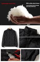 Veste d'hiver amovible à blocs de couleur, veste d'extérieur amovible avec capuche, poche zippée imperméable, chemises pour hommes