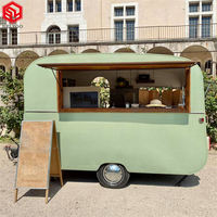 Caravane bar vintage remorque alimentaire cuisine mobile restauration bus chariot alimentaire café location remorque donut à vendre